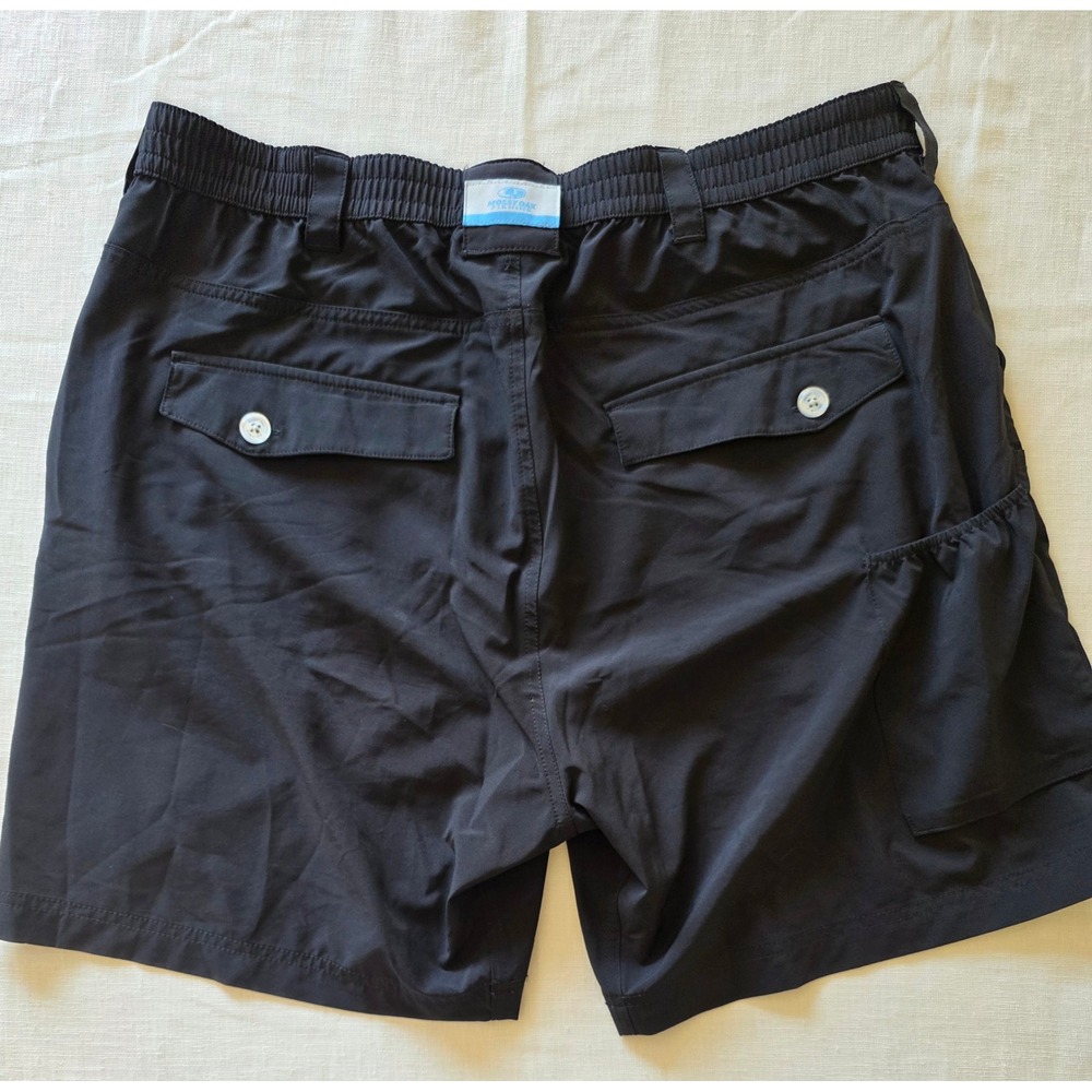 Mossy Oak Fishing Hydroplex Cargo Shorts Mens 36 Black Performance Quick Dry 7in - Picture 3 of 7